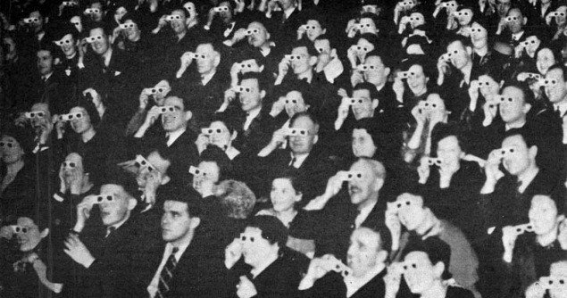 movie audience bw
