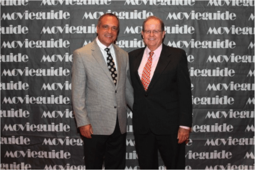 Producer Chris Zarpas of GRACE UNPLUGGED with Dr. Ted Baehr.